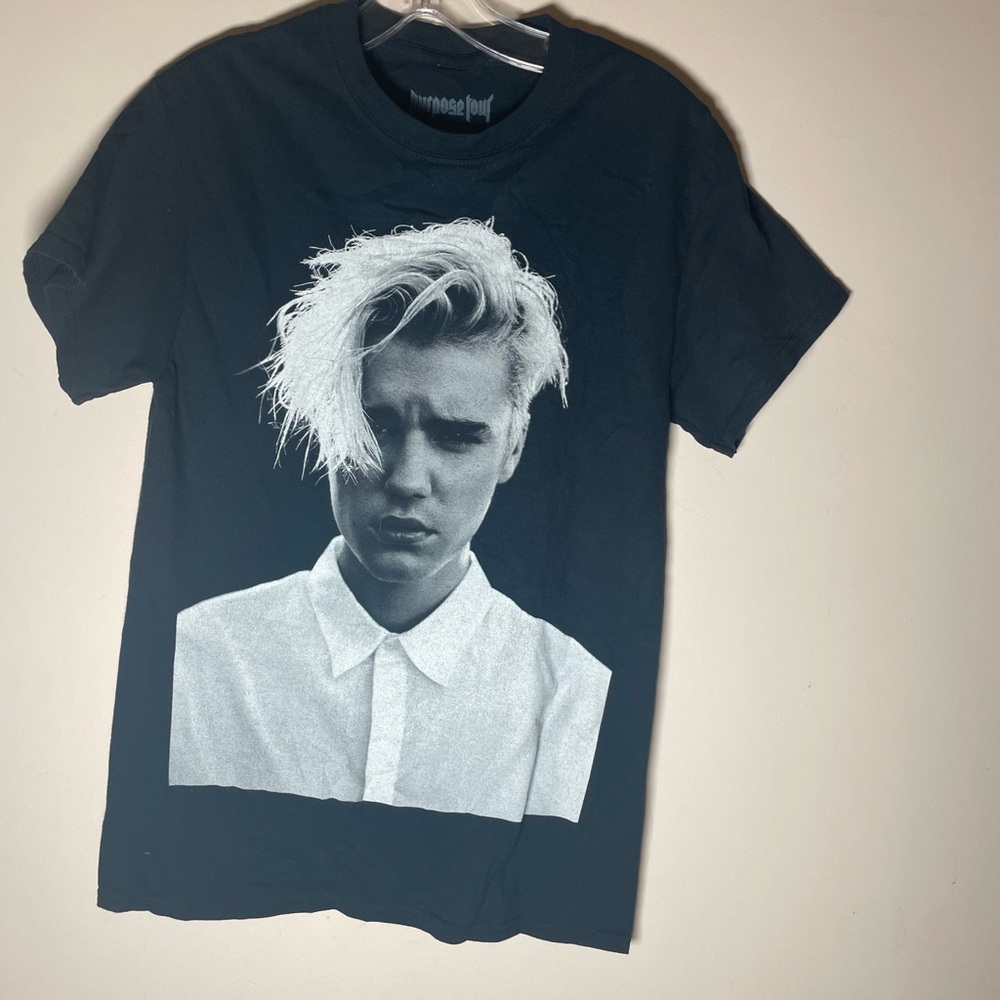 Authentic 2016 Justin Beiber Purpose Tour T-Shirt Merch Black Size Small